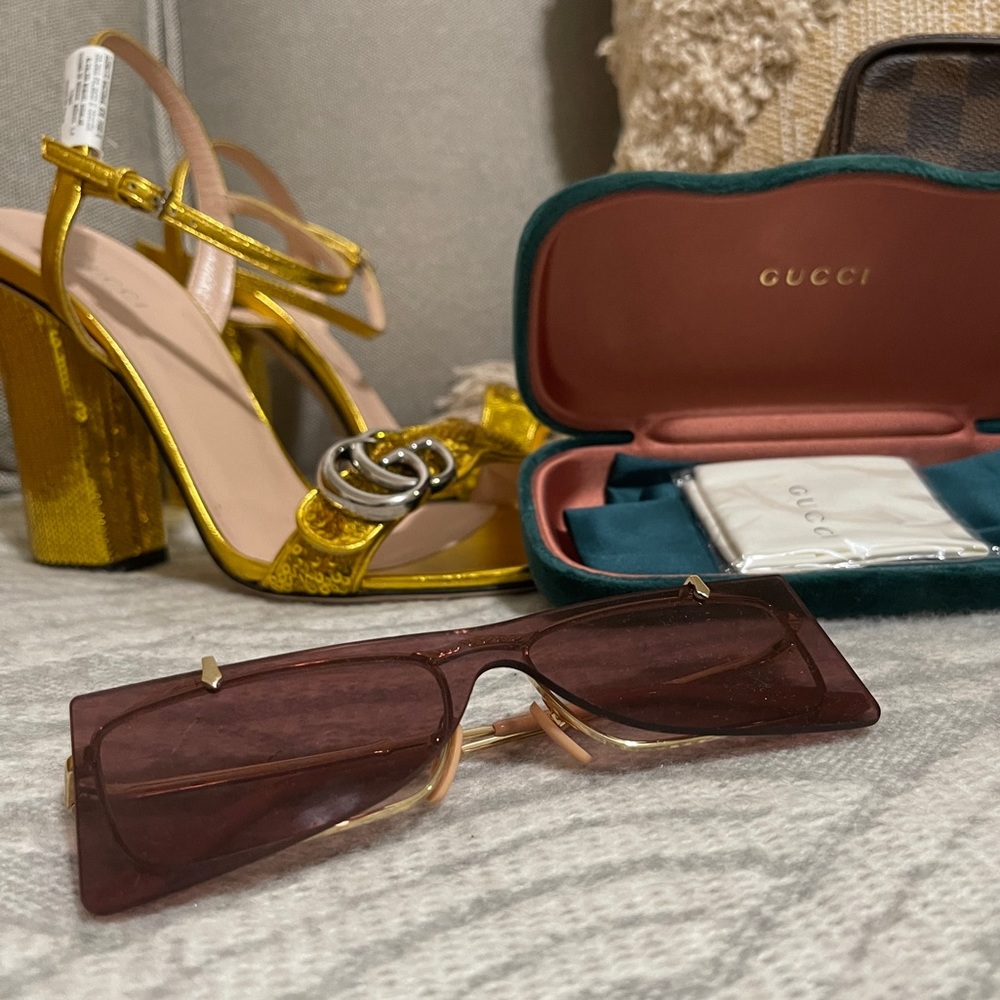 Gucci Rectangle Sunglasses - image 3